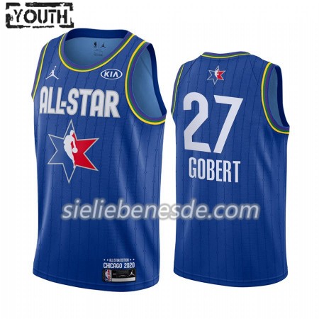 Kinder NBA Utah Jazz Trikot Rudy Gobert 27 2020 All-Star Jordan Brand Blau Swingman